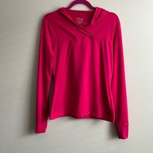 EUC Mountain Hardware Women’s Long Sleeve Hooded Top, Medium